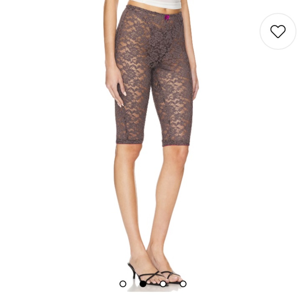 Free People All Day Lace Capri in Shaved Chocolate. Size Small